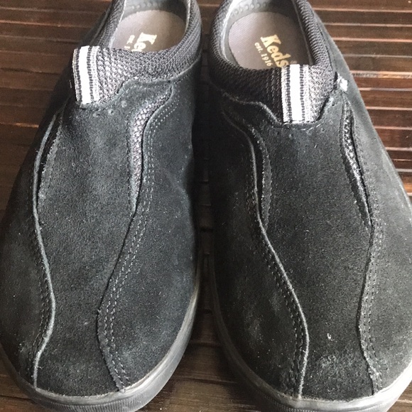🚨B2G1 KEDS Black White Suede Slip On Flats - Picture 11 of 13